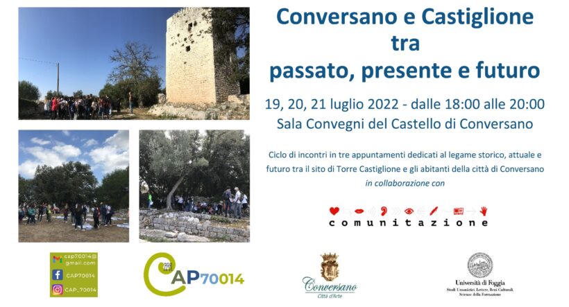 “Torre Castiglione e Conversano: una lunga storia tra passato presente e futuro” di Maria Beatrice Leone